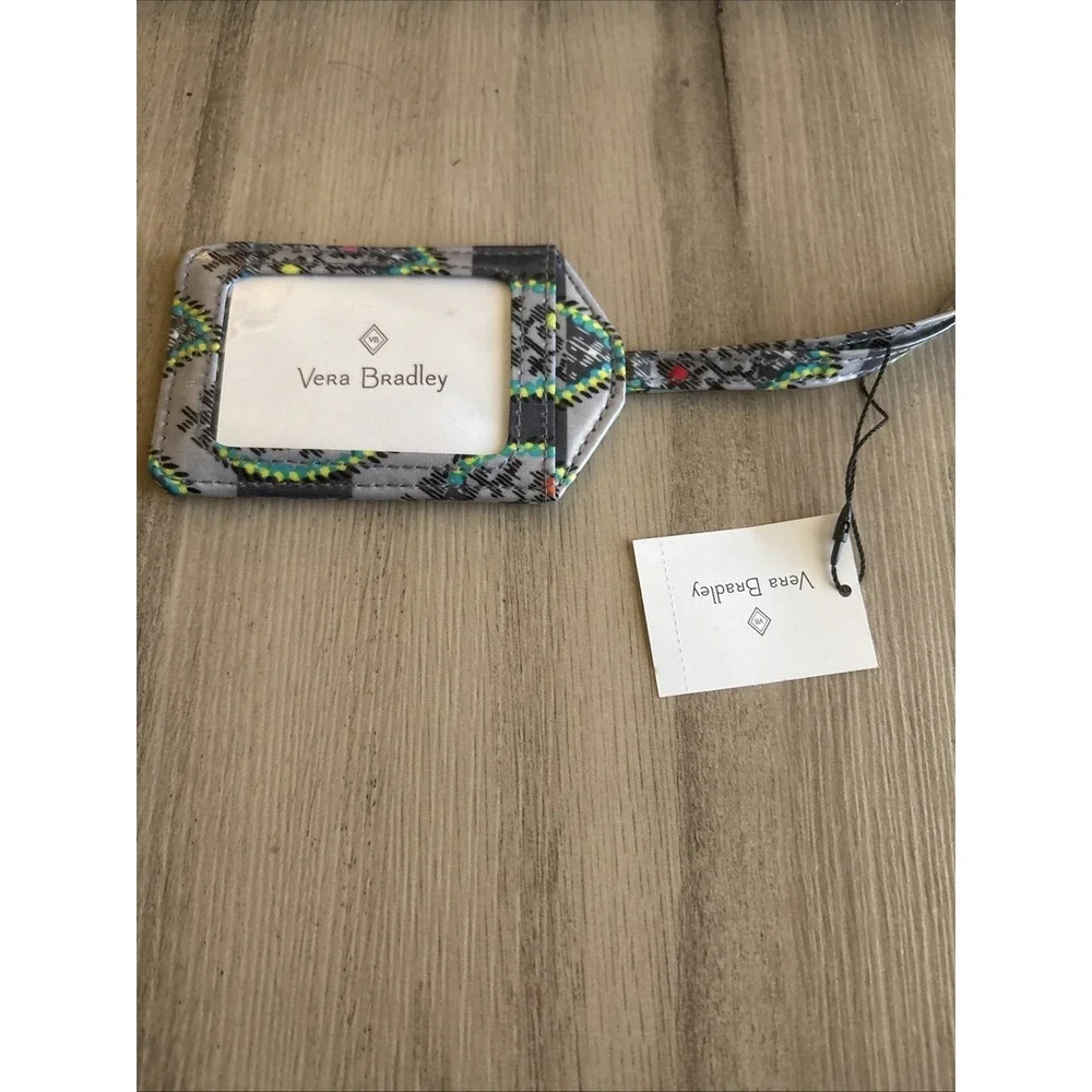 New W/ Tags Vera Bradley Luggage‎ Tag Gray